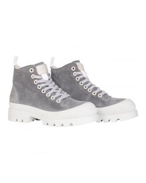 Walk in the Park 5252 suede sneaker grijs