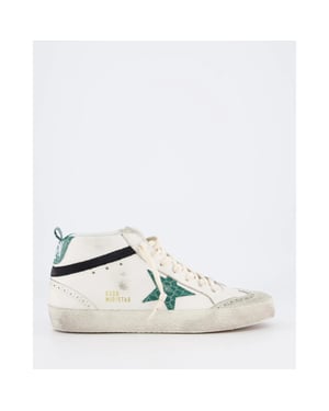 Golden Goose Deluxe Brand Dames mid star sneaker /groen
