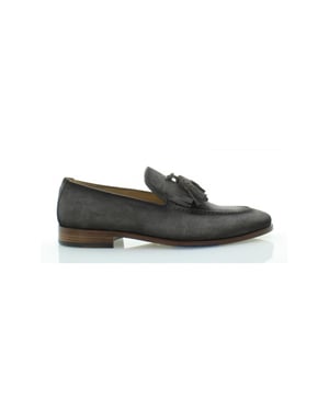 Giorgio 32610 suede instappers met leren zool