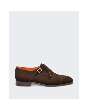 Santoni Heren double buckle loafer