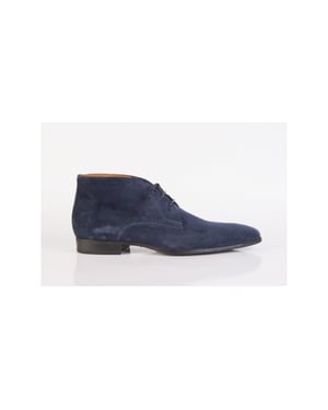 Giorgio 38205 halfhoge suede donker blauwe veterschoen