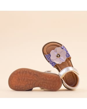 Bisgaard Sandal barbara lavender kids meisjes leer