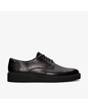 Glickly Derby 2 Black Leather Shoes