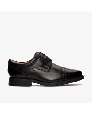 Hail Cap Black Leather Shoes