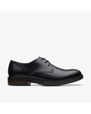 Paulson Plain Black Leather Shoes