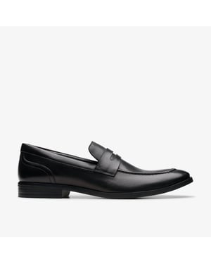 Brandon Step Black Leather Shoes