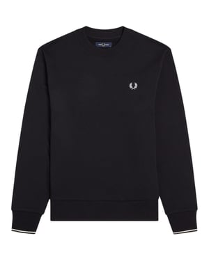 Fred Perry Crew Neck Sweatshirt Black