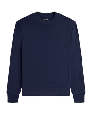 Fred Perry Crew Neck Sweatshirt Carbon Blue