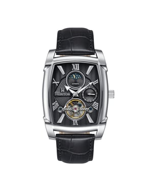 Heritor Automatic Valentin Leather-Band Watch w/Date