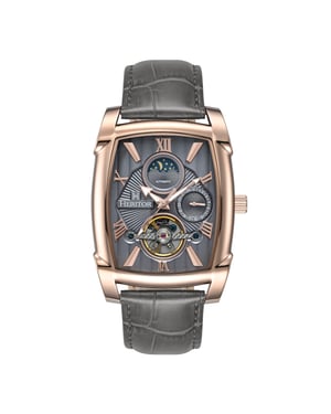 Heritor Automatic Valentin Leather-Band Watch w/Date