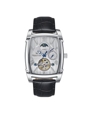 Heritor Automatic Valentin leren band horloge met datum