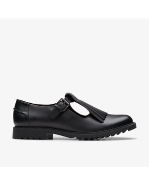 Griffin Mia2 Black Leather Shoes