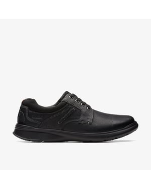 Cotrell Plain Black Oily Lea Shoes