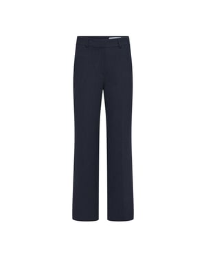 Selected Femme slfrita mw wide pant dark sap mel n 16090234 dark sapphire