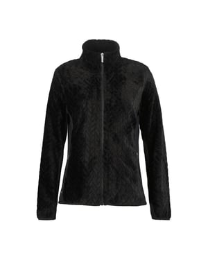 Luhta ikaala fleece sweater met rits dames -