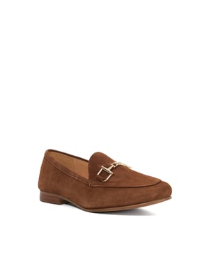 Dune Ladies Wf Glair - Wide Fit Almond Toe Buckle Detail Loafers