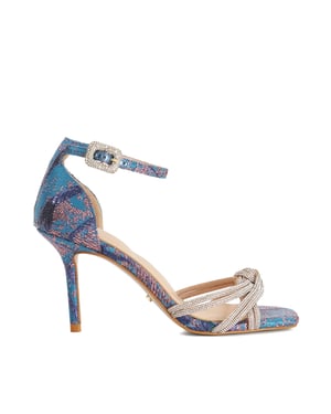 Dune Ladies Mirror - Two Part Mid Heeled Sandals