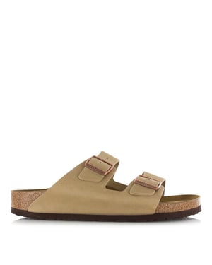 Birkenstock Arizona oiled leather tabacco brown platte sandalen unisex