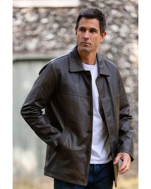 'Reefer' Classic Real Leather Jacket