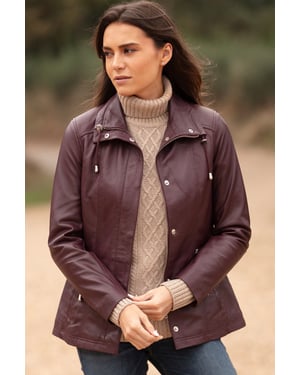 Versatile Real Leather Casual Jacket