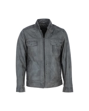 'Edinburgh' Real Leather Bomber Jacket