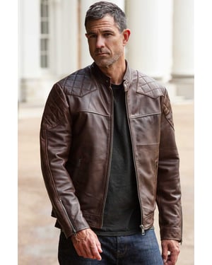 'Cadmar' Leather Biker Jacket