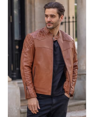 'Cadmar' Leather Biker Jacket