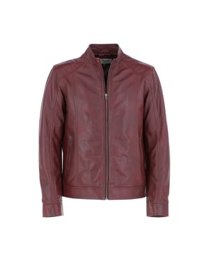 'Alberto' Mens Leather Biker Jacket