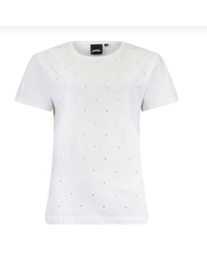 Poools Strass shirt 513175 offwhite