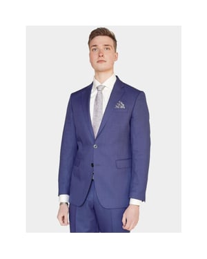 Bos Bright Blue Kostuum fresco modern fit bs20/02802