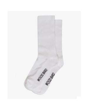 Woodbird Socks white 2016-002