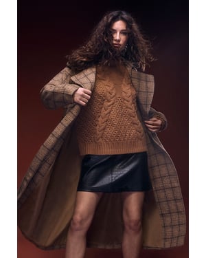 Croc Faux Leather Mini Skirt