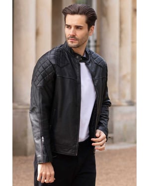 'Cadmar' Leather Biker Jacket