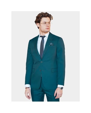 Bos Bright Blue Kostuum fresco modern fit bs20/01600