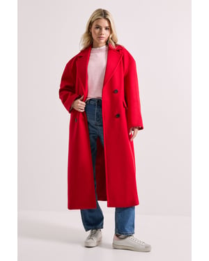 Relaxed Buttoned Midi Coat