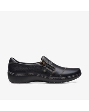 Cora Harbor Black Leather Shoes