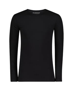 Garage Bodyfit t-shirt longsleeve o neck black