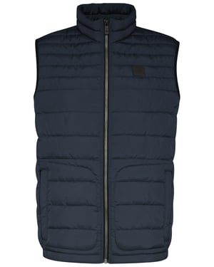 Bugatti Herren Gewatteerd vest van lichtgewicht nylon