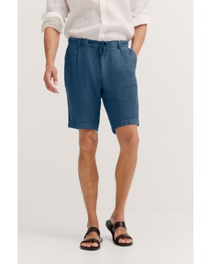 Bugatti Herren Linnen-katoenmix bermuda