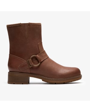 Hearth Cross Taupe Leather Boots