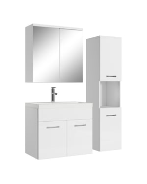 Badplaats Badkamermeubel set montreal 60 cm hoogglans badmeubel met
