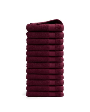 DoubleDry Handdoeken set 50 x 100 cm 12 stuks 100% zacht katoen 500 g/m2 -