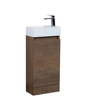 Badplaats Toiletmeubel peru 40 x 22 cm bruin fonteinmeubel met