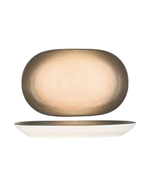 ID Fine Serveerschaal canyon porselein 33 cm set van 2
