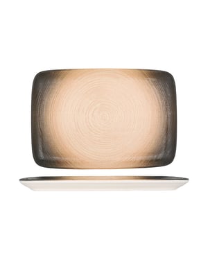 ID Fine Serveerschaal canyon porselein 33x23 cm set van 2