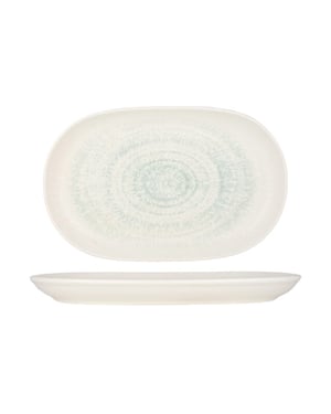 ID Fine Serveerschaal glacier porselein 33 cm set van 2