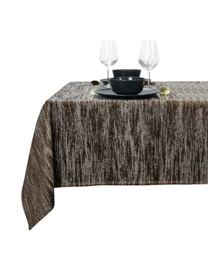 Unique Living tafelkleed neomi 145x300cm rocky brown