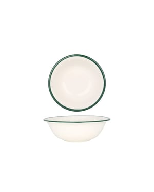Rinart Kommetje green edge porselein 16 cm (400cc) set van 6