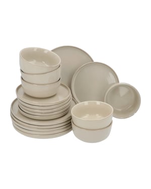 Secret de Gourmet 6 persoons 18-delig servies terre geglazuurd keramiek