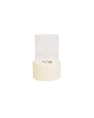 House Vitamin Table burner round sand 18x18x26,5cm